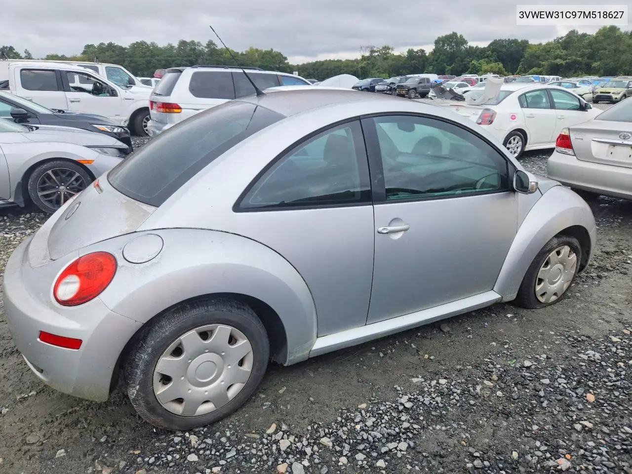 2007 VOLKSWAGEN BEETLE VIN 3VWEW31C97M518627 — фото 3