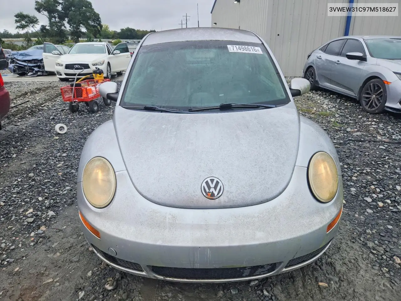 2007 VOLKSWAGEN BEETLE VIN 3VWEW31C97M518627 — фото 5