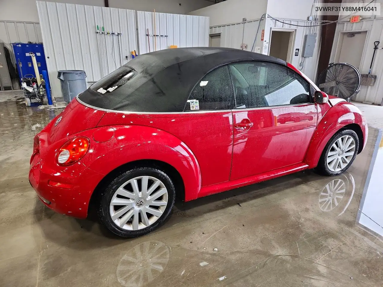 VOLKSWAGEN BEETLE 2008, VIN 3VWRF31Y88M416041