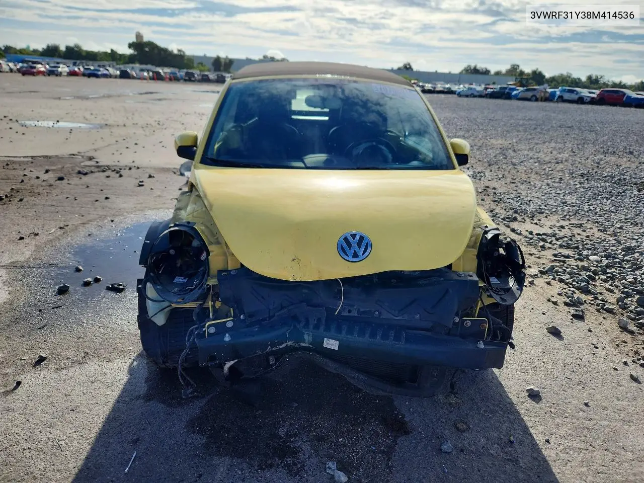 2008 VOLKSWAGEN BEETLE VIN 3VWRF31Y38M414536 — фото 5