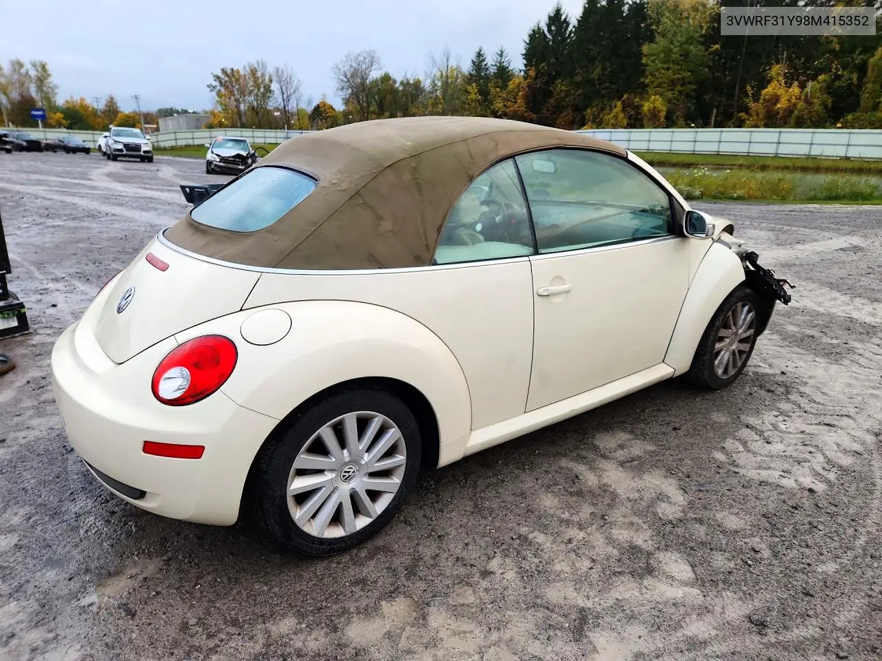 2008 VOLKSWAGEN BEETLE VIN 3VWRF31Y98M415352 — фото 3