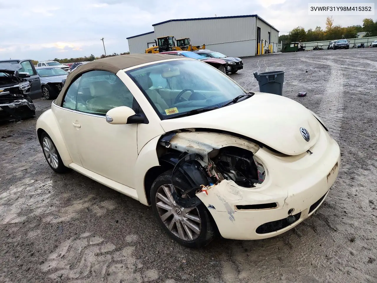 2008 VOLKSWAGEN BEETLE VIN 3VWRF31Y98M415352 — фото 4