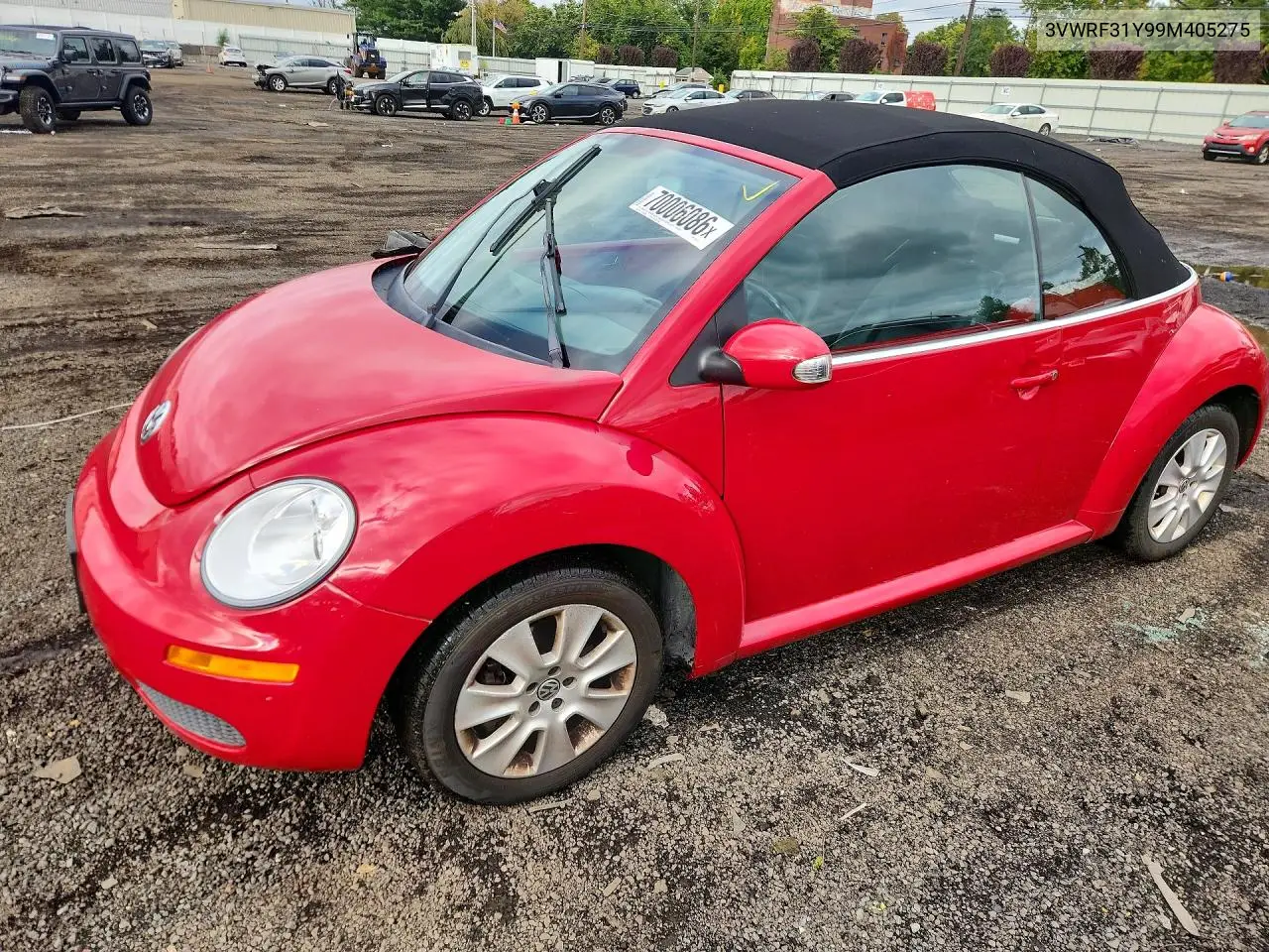 VOLKSWAGEN BEETLE 2009, VIN 3VWRF31Y99M405275