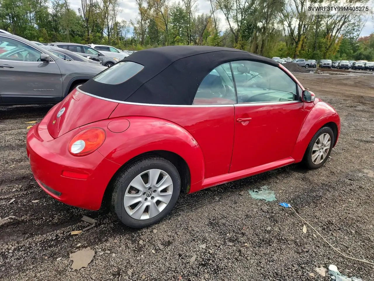 2009 VOLKSWAGEN BEETLE VIN 3VWRF31Y99M405275 — фото 3