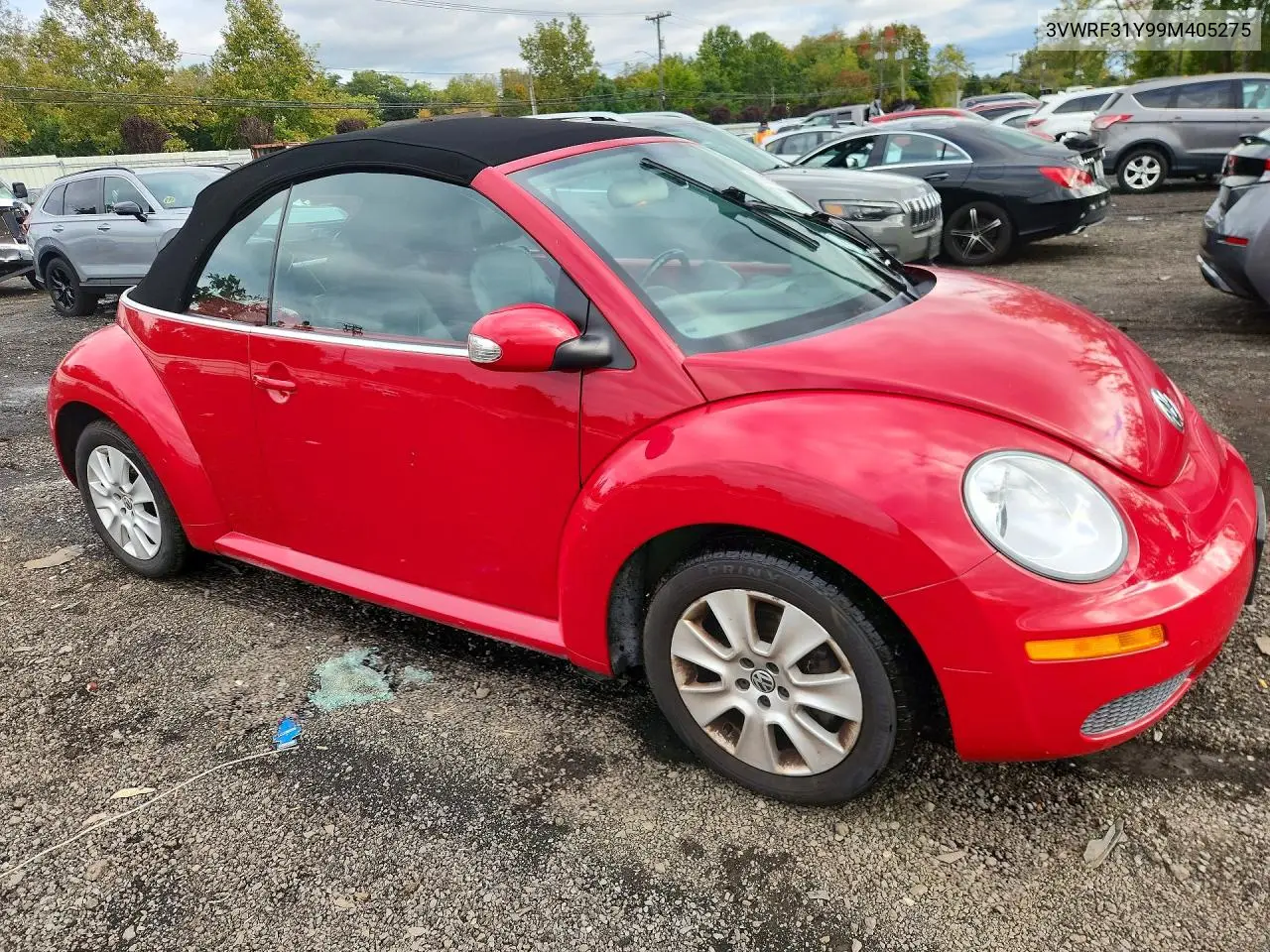 2009 VOLKSWAGEN BEETLE VIN 3VWRF31Y99M405275 — фото 4