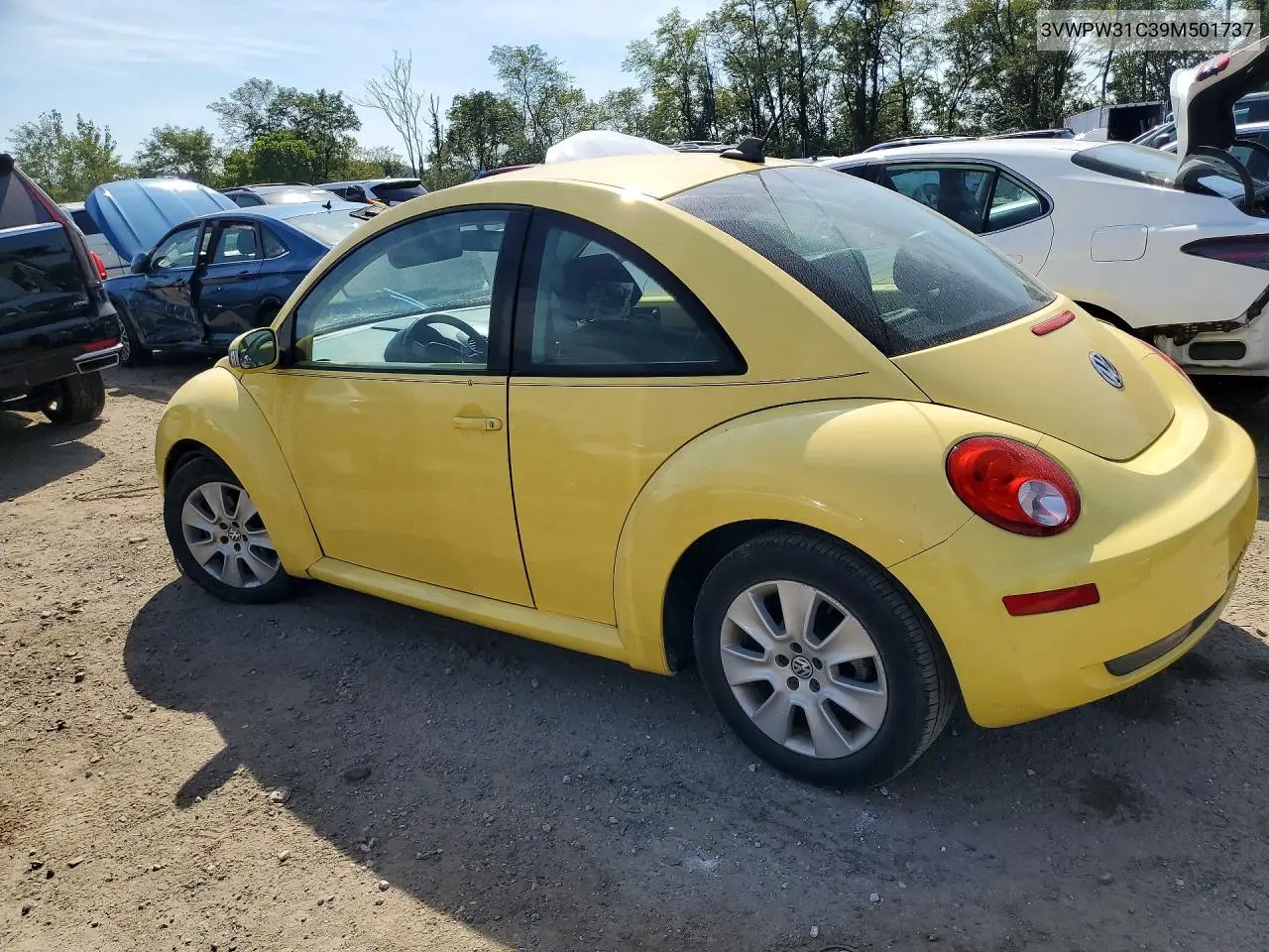 2009 VOLKSWAGEN BEETLE VIN 3VWPW31C39M501737 — фото 2
