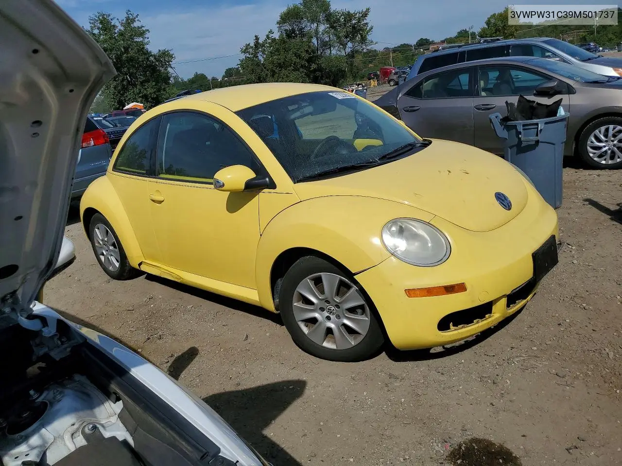 2009 VOLKSWAGEN BEETLE VIN 3VWPW31C39M501737 — фото 4