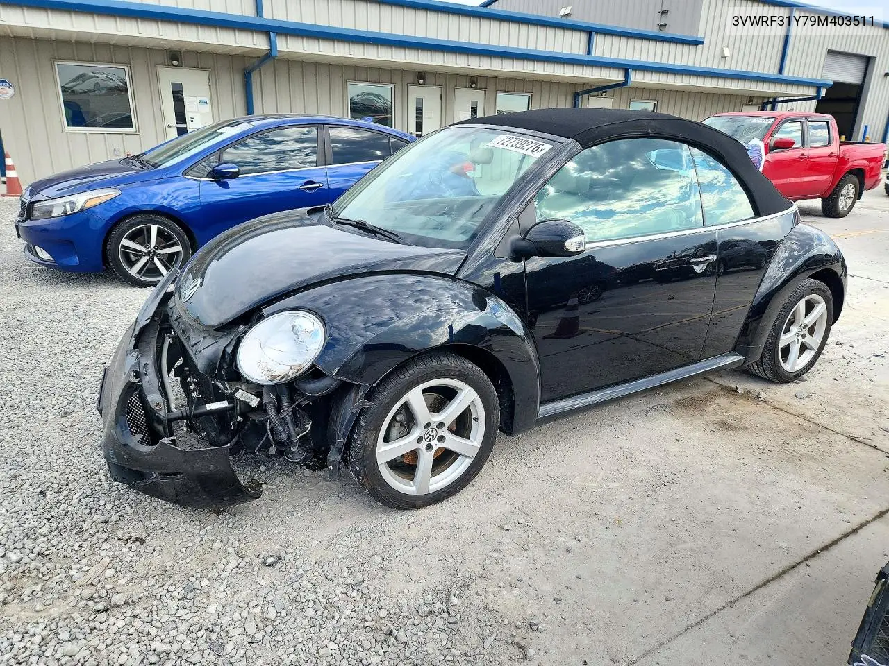 VOLKSWAGEN BEETLE 2009, VIN 3VWRF31Y79M403511