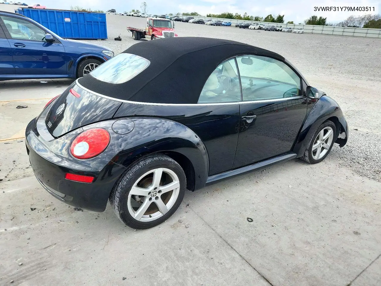 2009 VOLKSWAGEN BEETLE VIN 3VWRF31Y79M403511 — фото 3