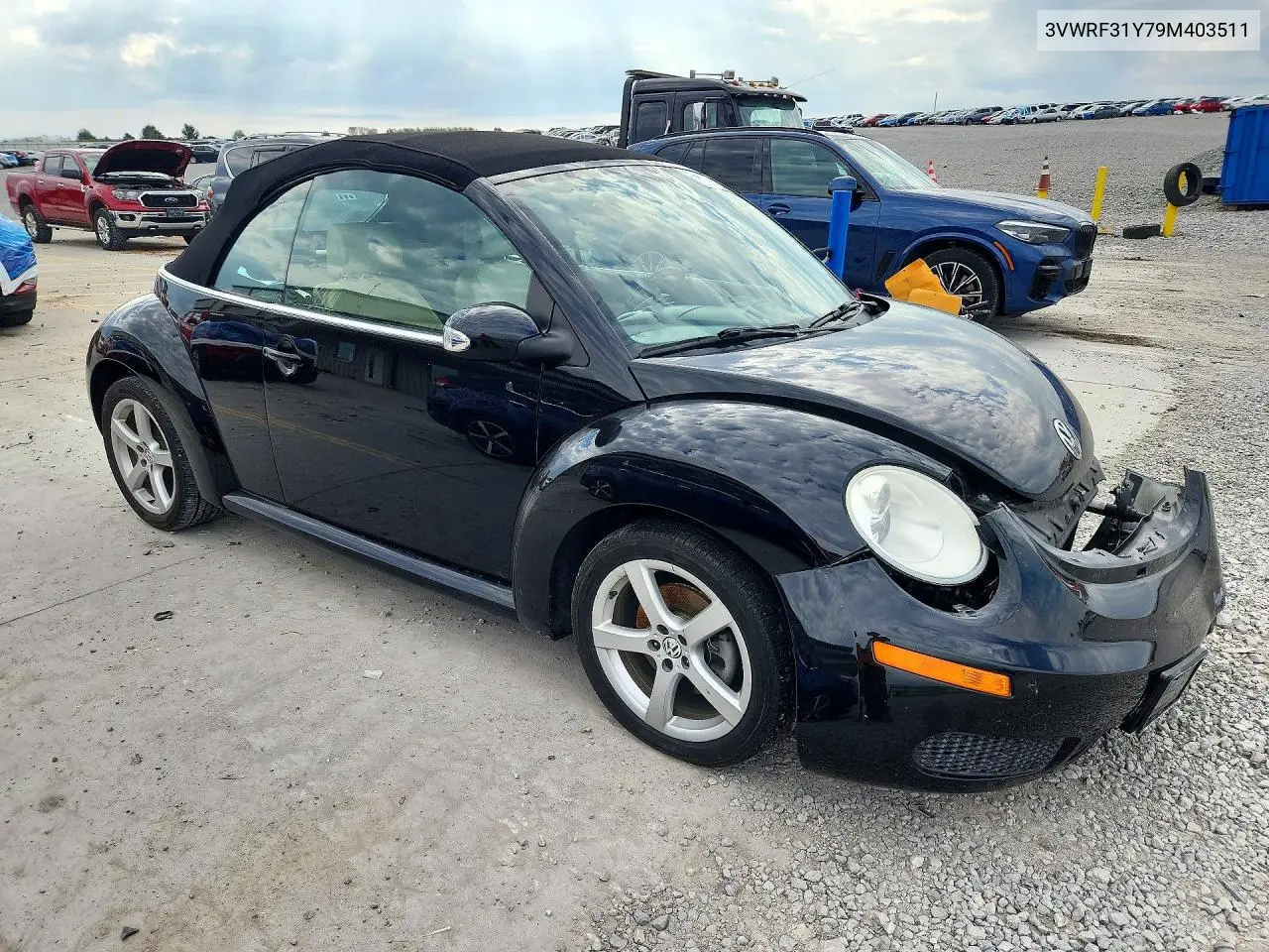 2009 VOLKSWAGEN BEETLE VIN 3VWRF31Y79M403511 — фото 4