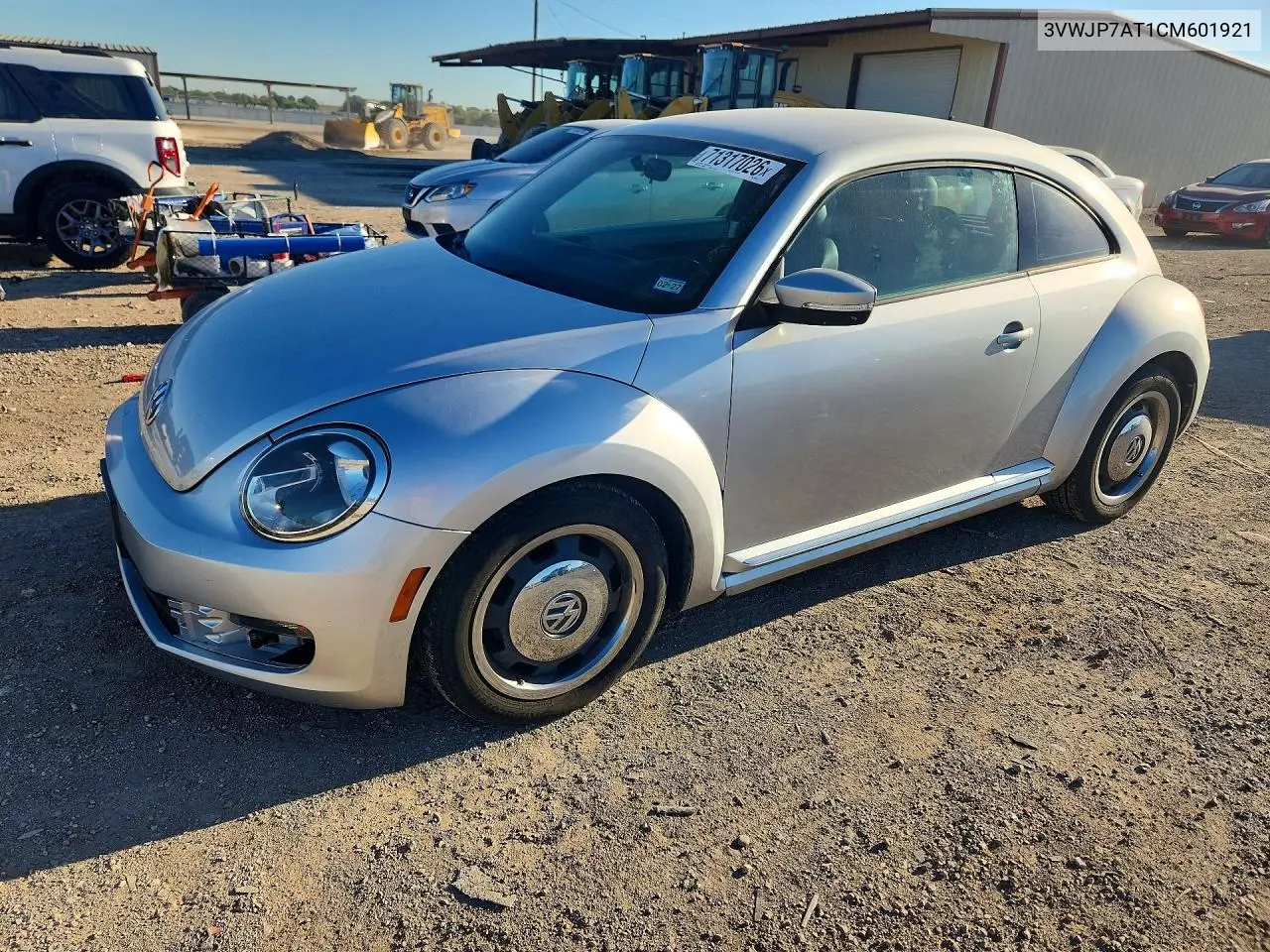 VOLKSWAGEN BEETLE 2012, VIN 3VWJP7AT1CM601921