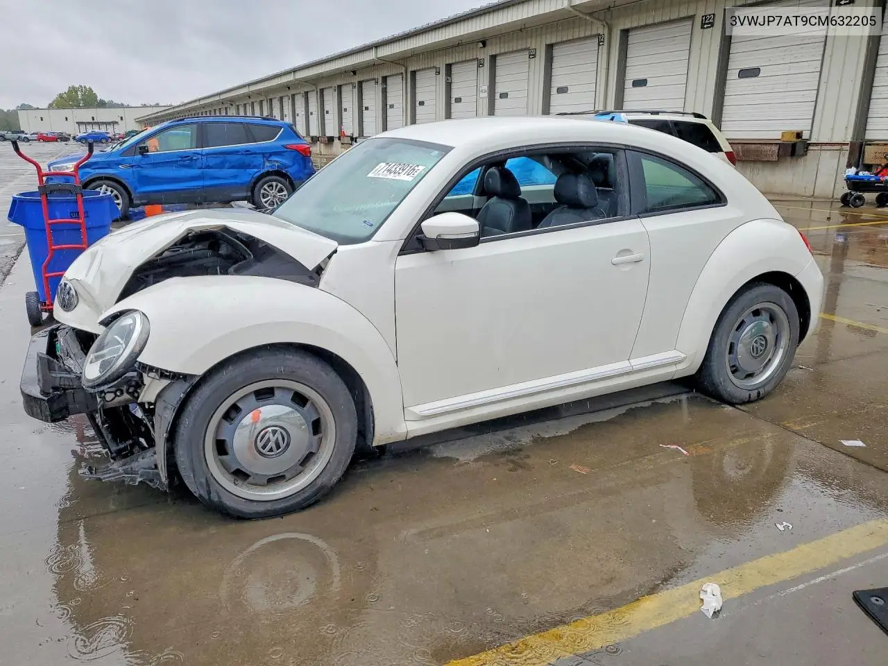 VOLKSWAGEN BEETLE 2012, VIN 3VWJP7AT9CM632205