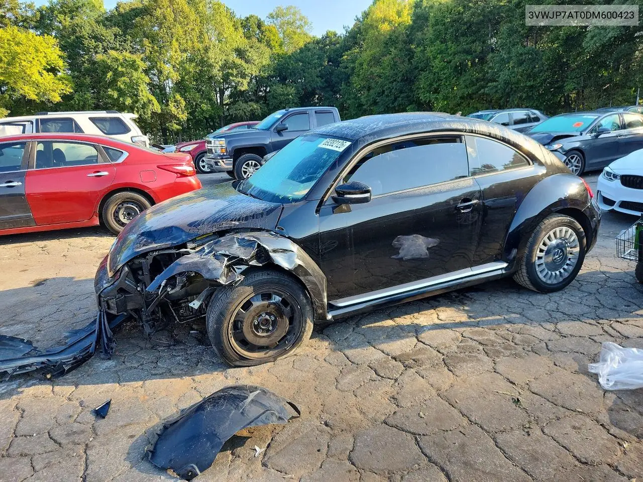 VOLKSWAGEN BEETLE 2013, VIN 3VWJP7AT0DM600423
