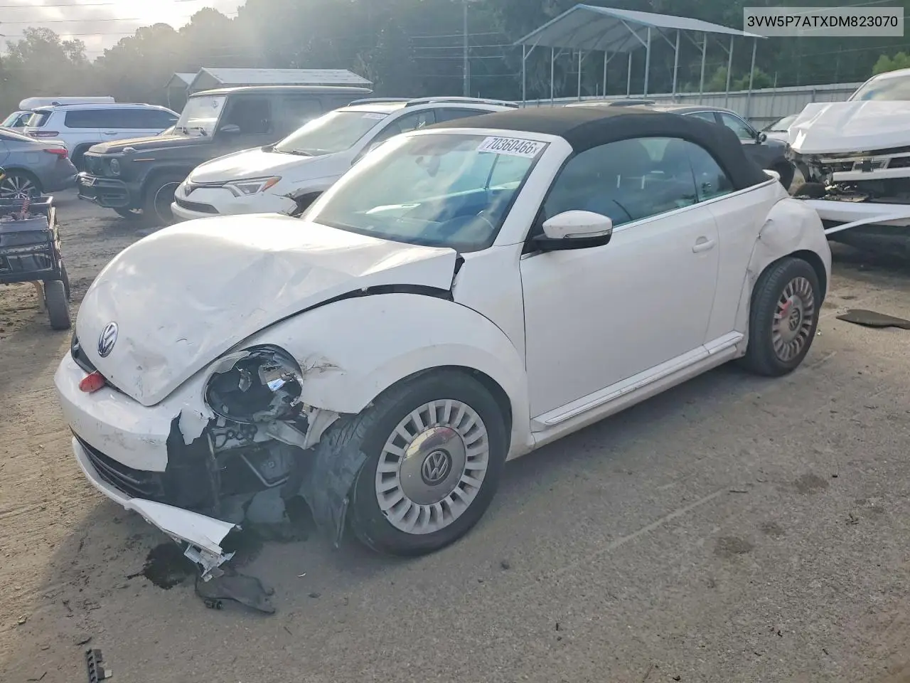 VOLKSWAGEN BEETLE 2013, VIN 3VW5P7ATXDM823070