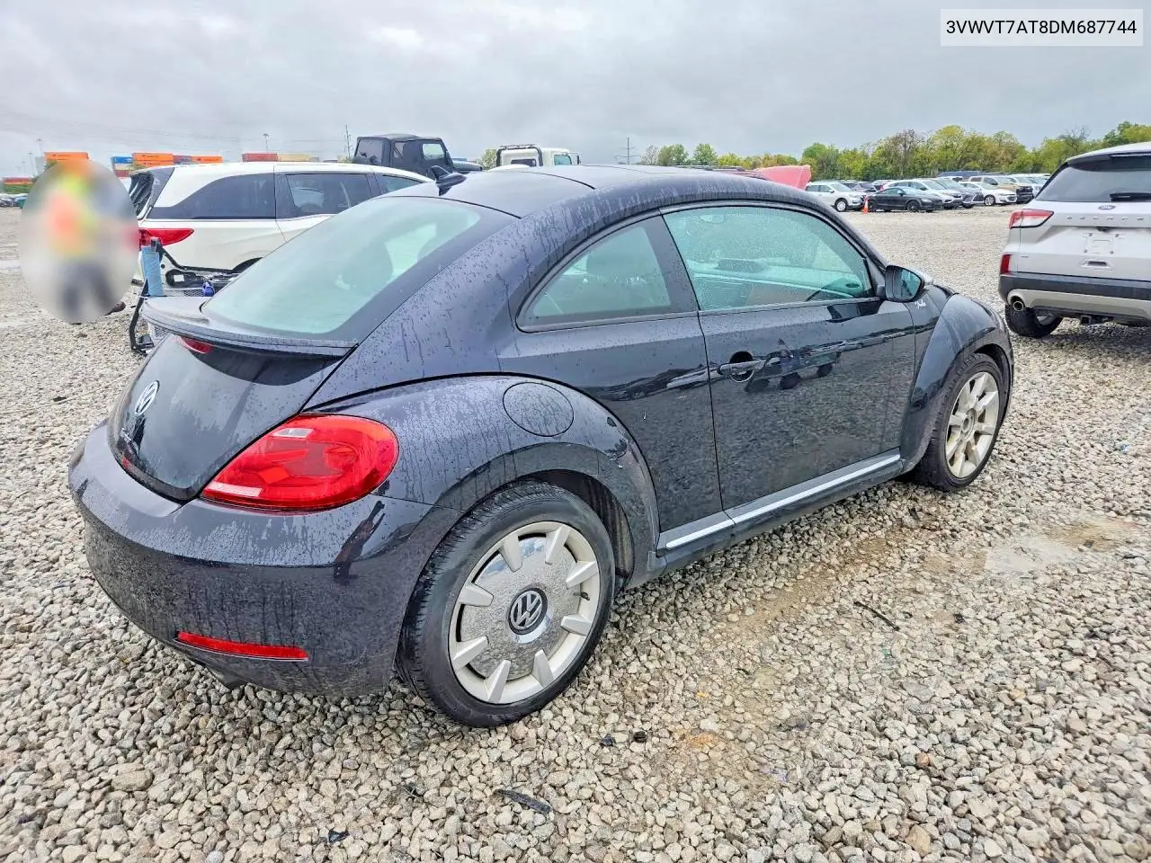 2013 VOLKSWAGEN BEETLE VIN 3VWVT7AT8DM687744 — фото 3