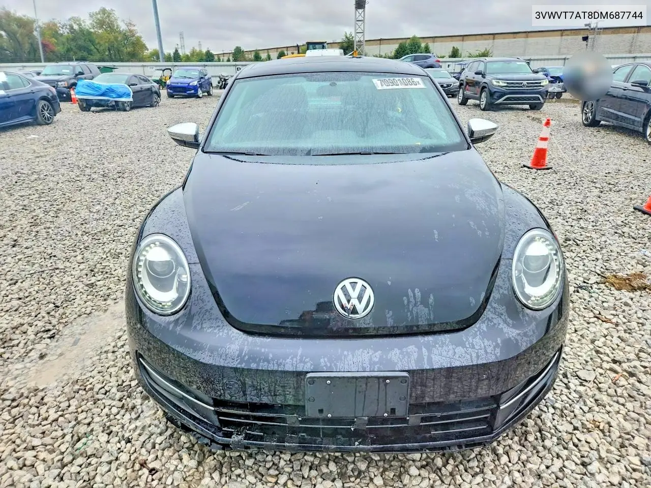 2013 VOLKSWAGEN BEETLE VIN 3VWVT7AT8DM687744 — фото 5