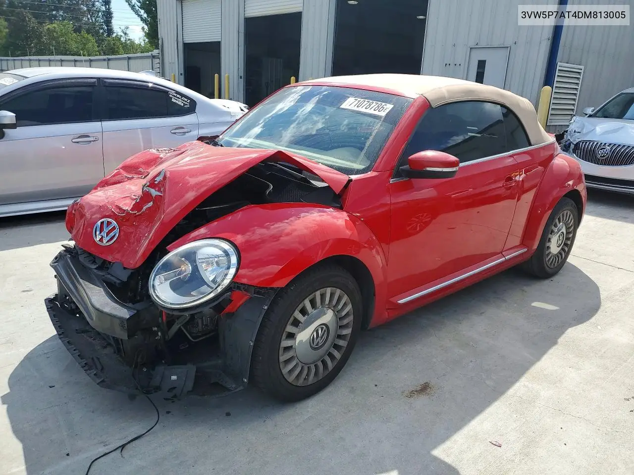 2013 VOLKSWAGEN BEETLE VIN 3VW5P7AT4DM813005 — фото 3