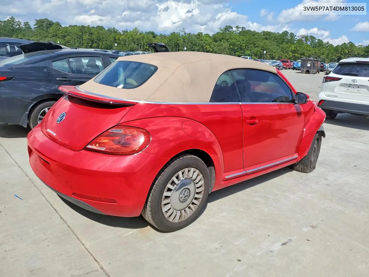 VOLKSWAGEN BEETLE 2013, VIN 3VW5P7AT4DM813005