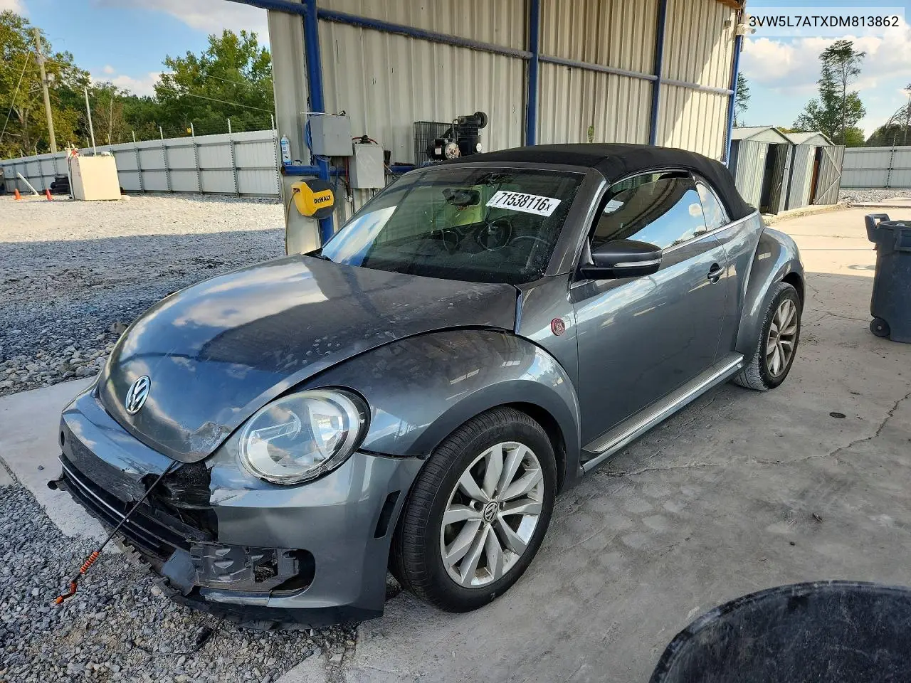 VOLKSWAGEN BEETLE 2013, VIN 3VW5L7ATXDM813862