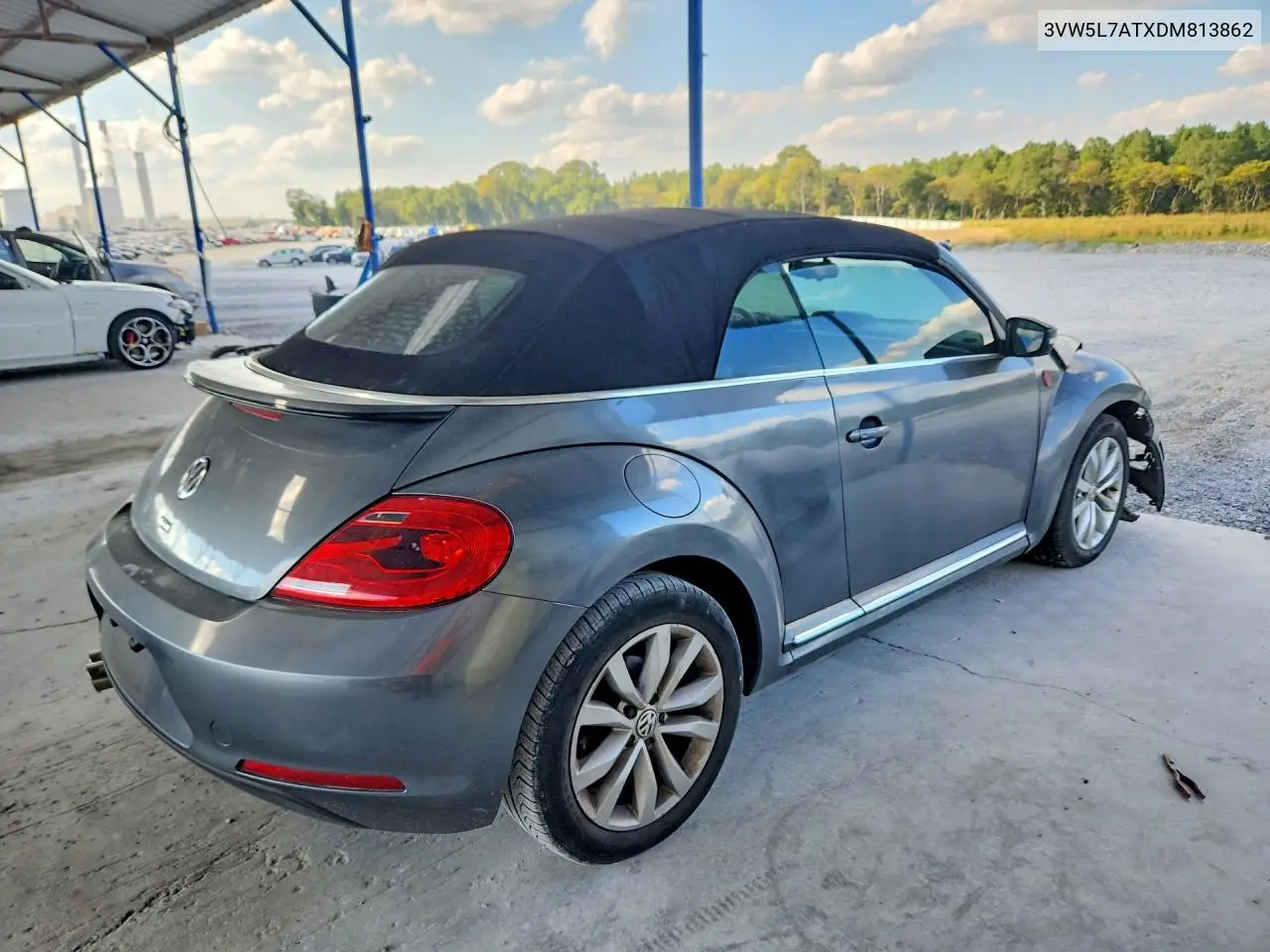 2013 VOLKSWAGEN BEETLE VIN 3VW5L7ATXDM813862 — фото 3