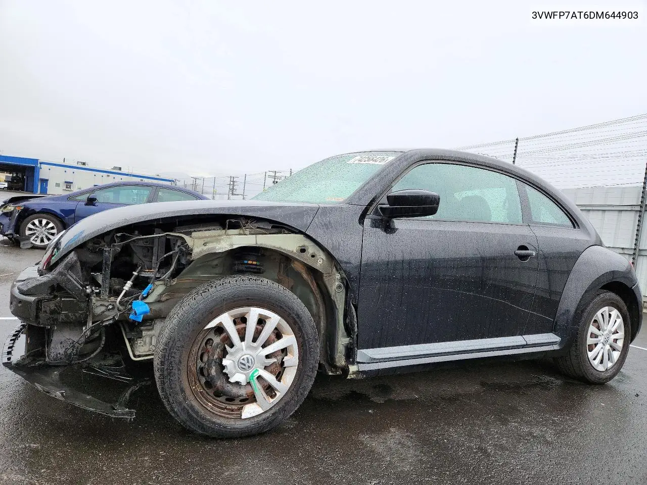 VOLKSWAGEN BEETLE 2013, VIN 3VWFP7AT6DM644903
