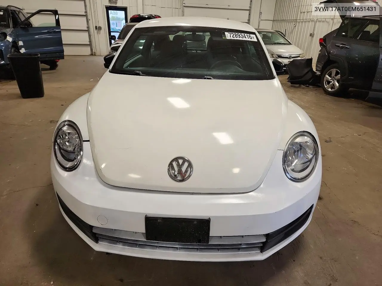 2014 VOLKSWAGEN BEETLE VIN 3VWF17AT0EM651431 — фото 5