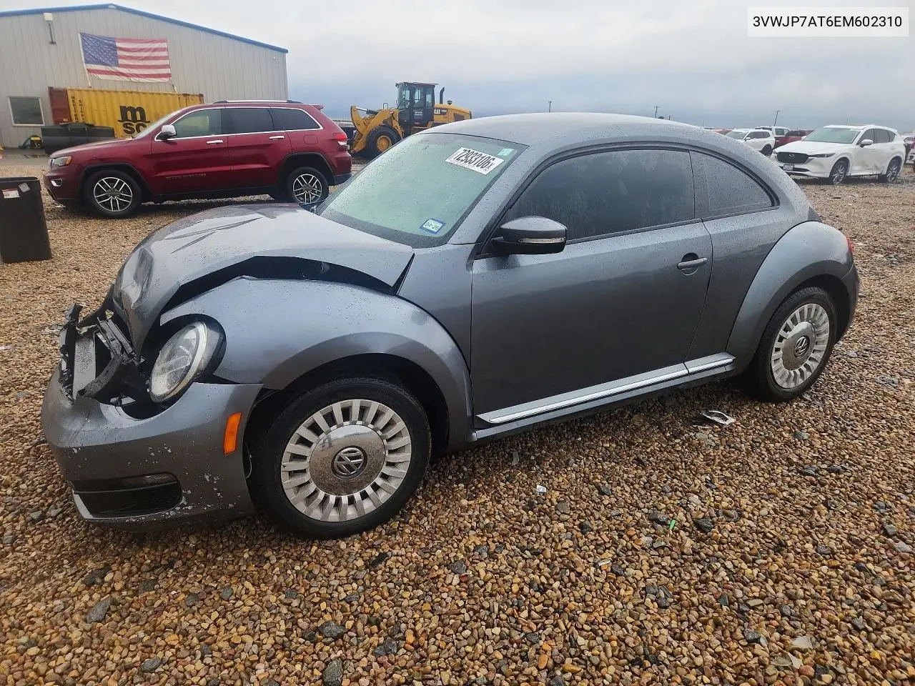 VOLKSWAGEN BEETLE 2014, VIN 3VWJP7AT6EM602310