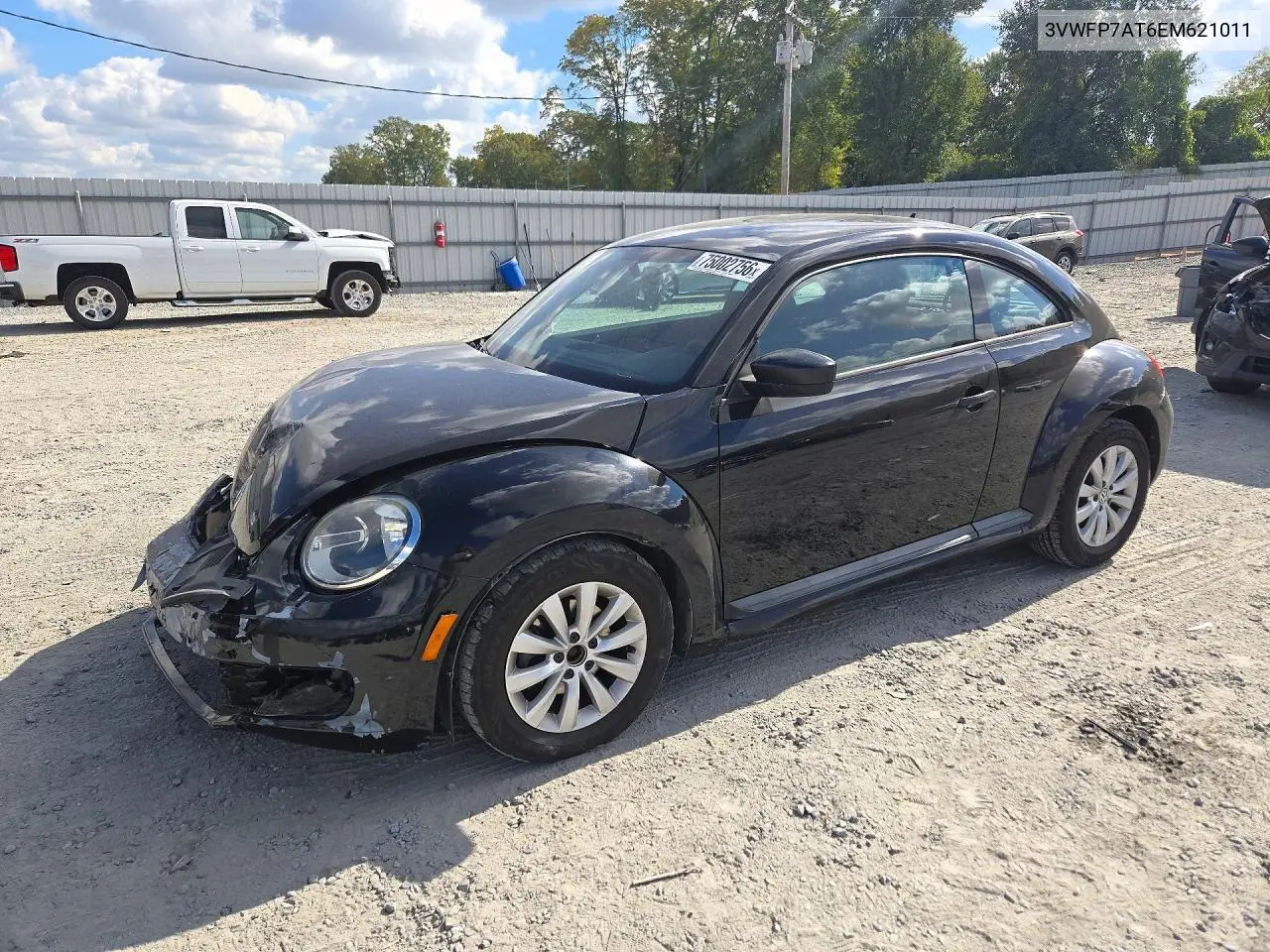 VOLKSWAGEN BEETLE 2014, VIN 3VWFP7AT6EM621011