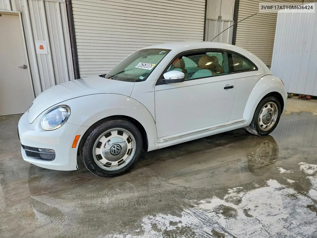 VOLKSWAGEN BEETLE 2016, VIN 3VWF17AT1GM636424