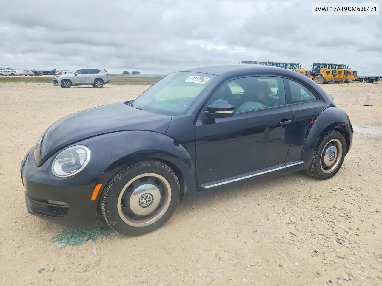 VOLKSWAGEN BEETLE 2016, VIN 3VWF17AT9GM638471