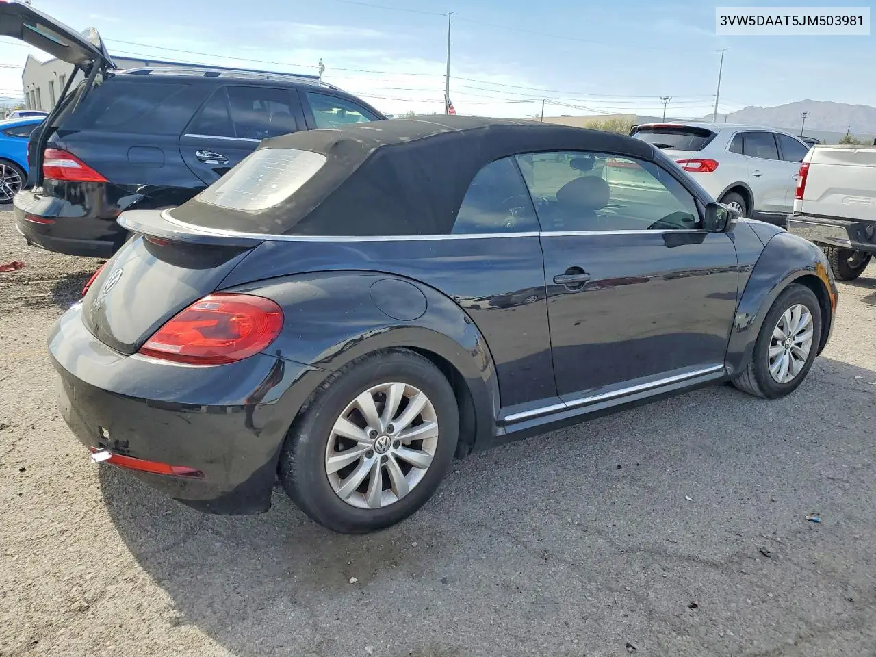 2018 VOLKSWAGEN BEETLE VIN 3VW5DAAT5JM503981 — фото 3