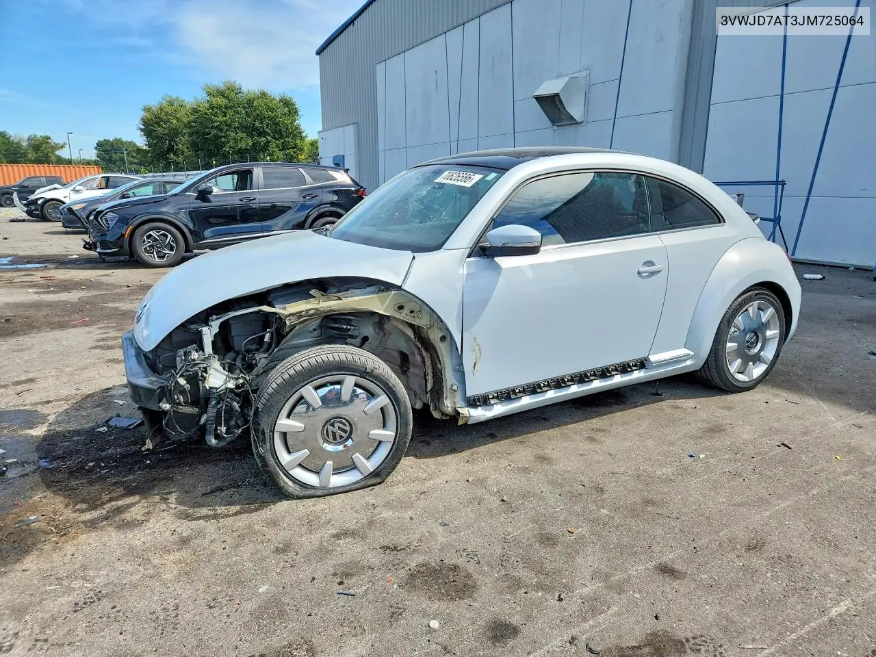 VOLKSWAGEN BEETLE 2018, VIN 3VWJD7AT3JM725064