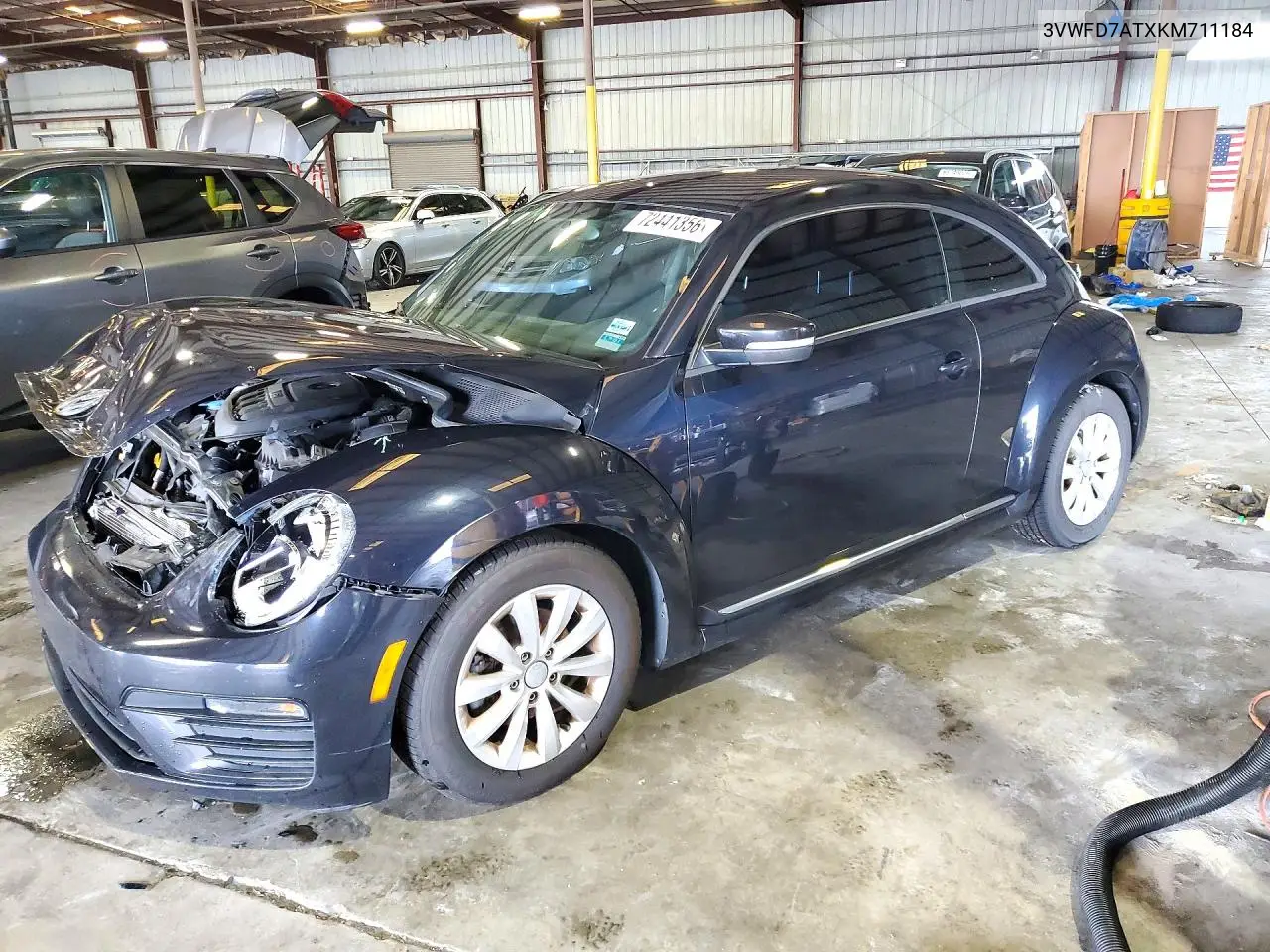 VOLKSWAGEN BEETLE 2019, VIN 3VWFD7ATXKM711184