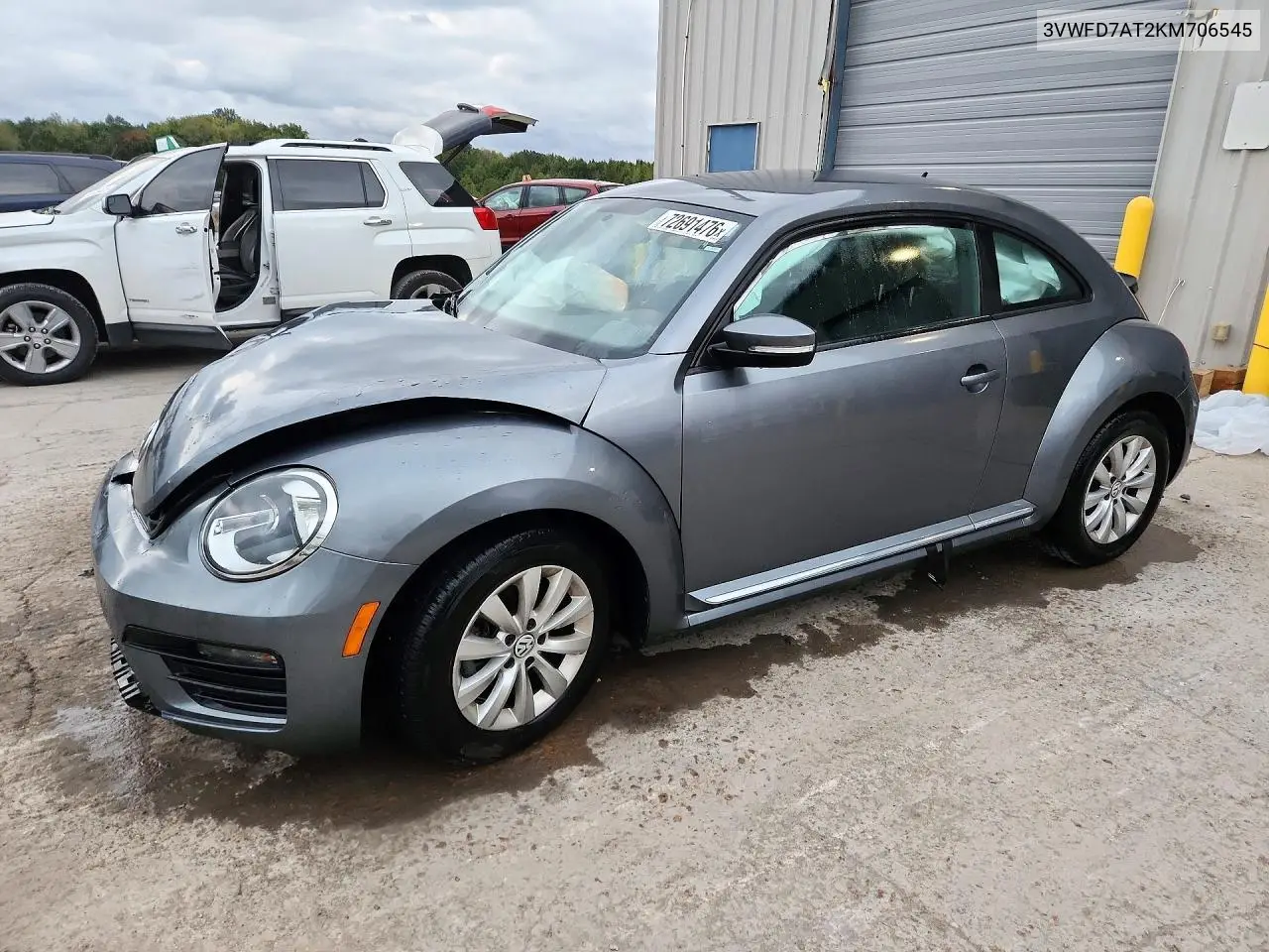 VOLKSWAGEN BEETLE 2019, VIN 3VWFD7AT2KM706545