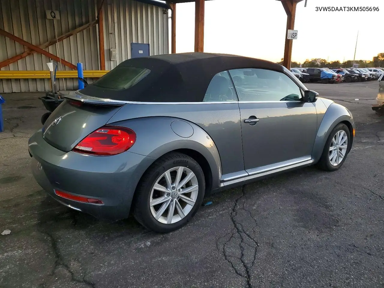 2019 VOLKSWAGEN BEETLE VIN 3VW5DAAT3KM505696 — фото 3