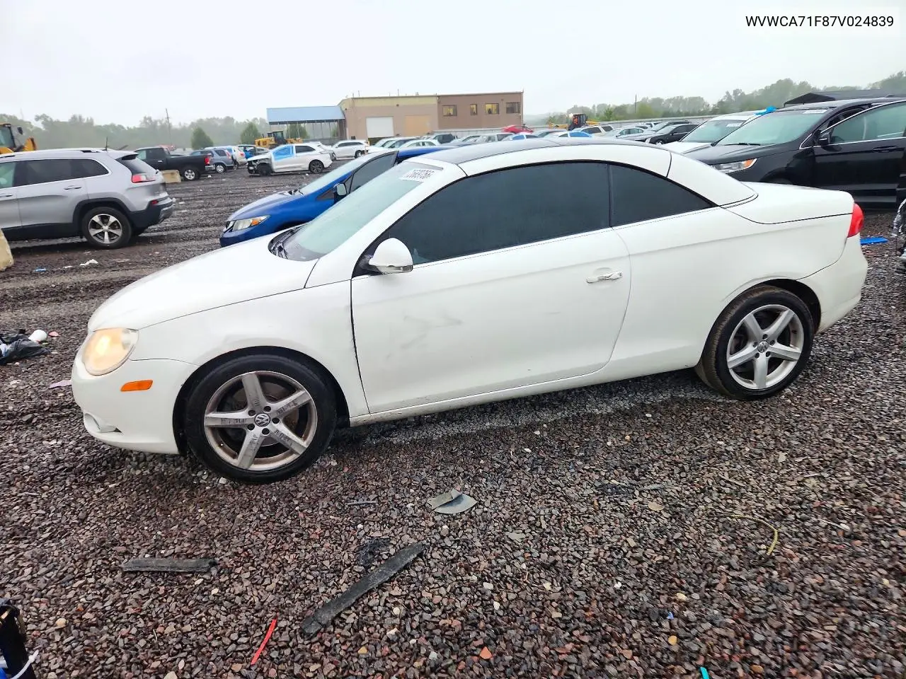 VOLKSWAGEN EOS 2007, VIN WVWCA71F87V024839