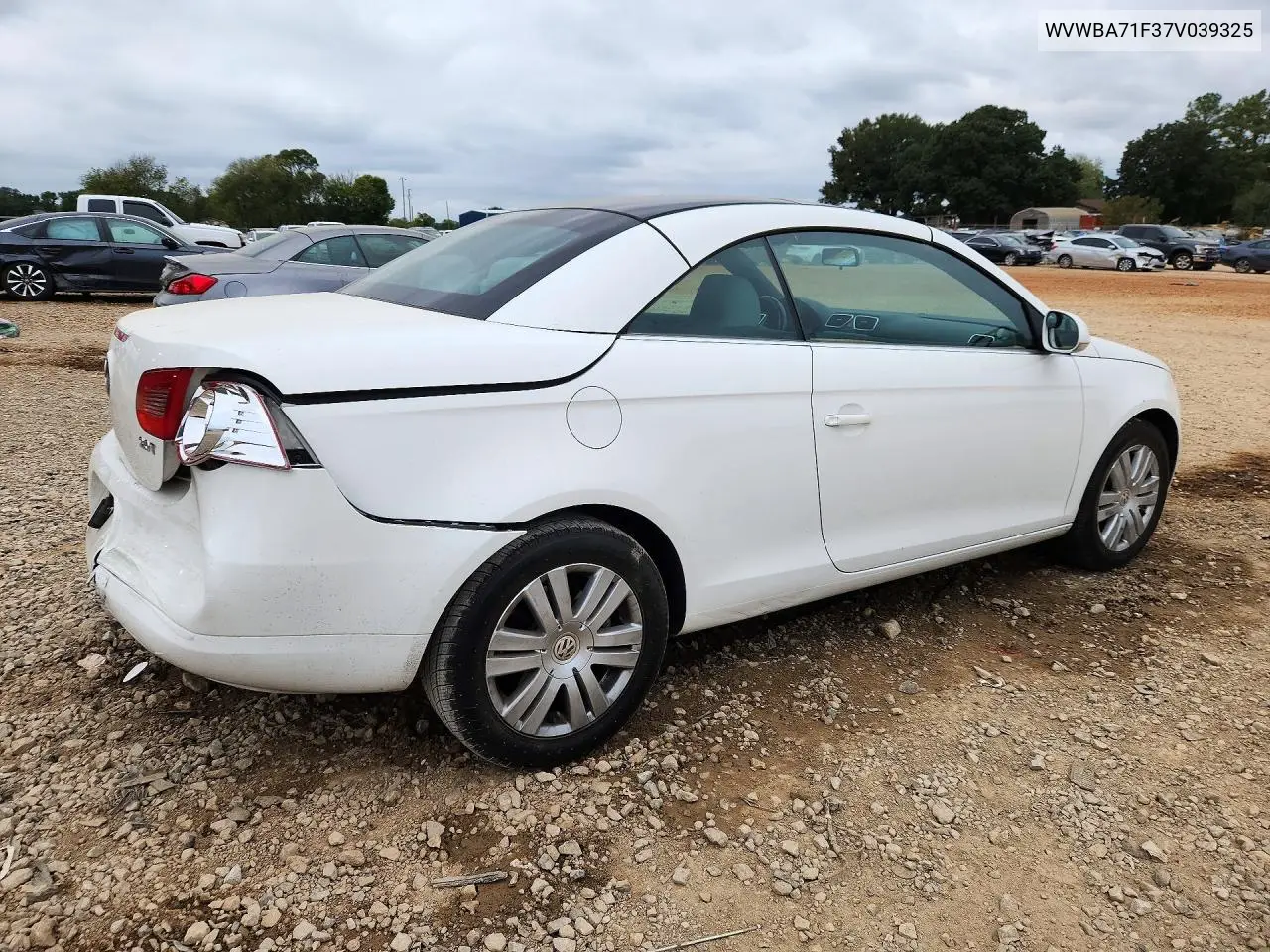 2007 VOLKSWAGEN EOS VIN WVWBA71F37V039325 — фото 3