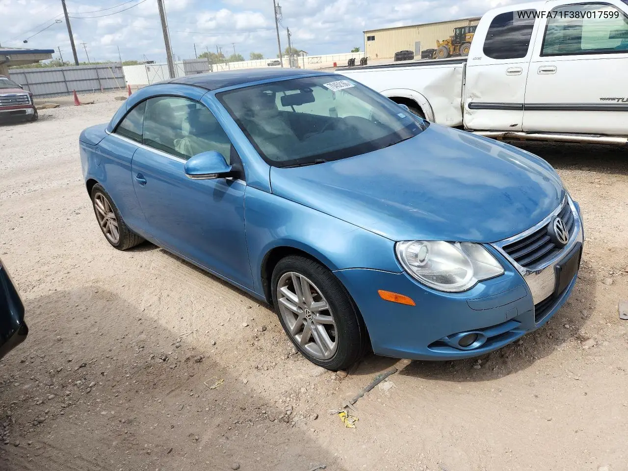 2008 VOLKSWAGEN EOS VIN WVWFA71F38V017599 — фото 4