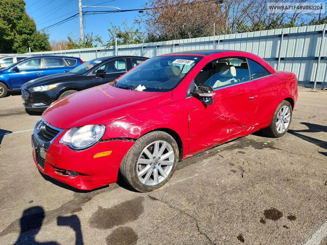 VOLKSWAGEN EOS 2008, VIN WVWBA71F48V053204