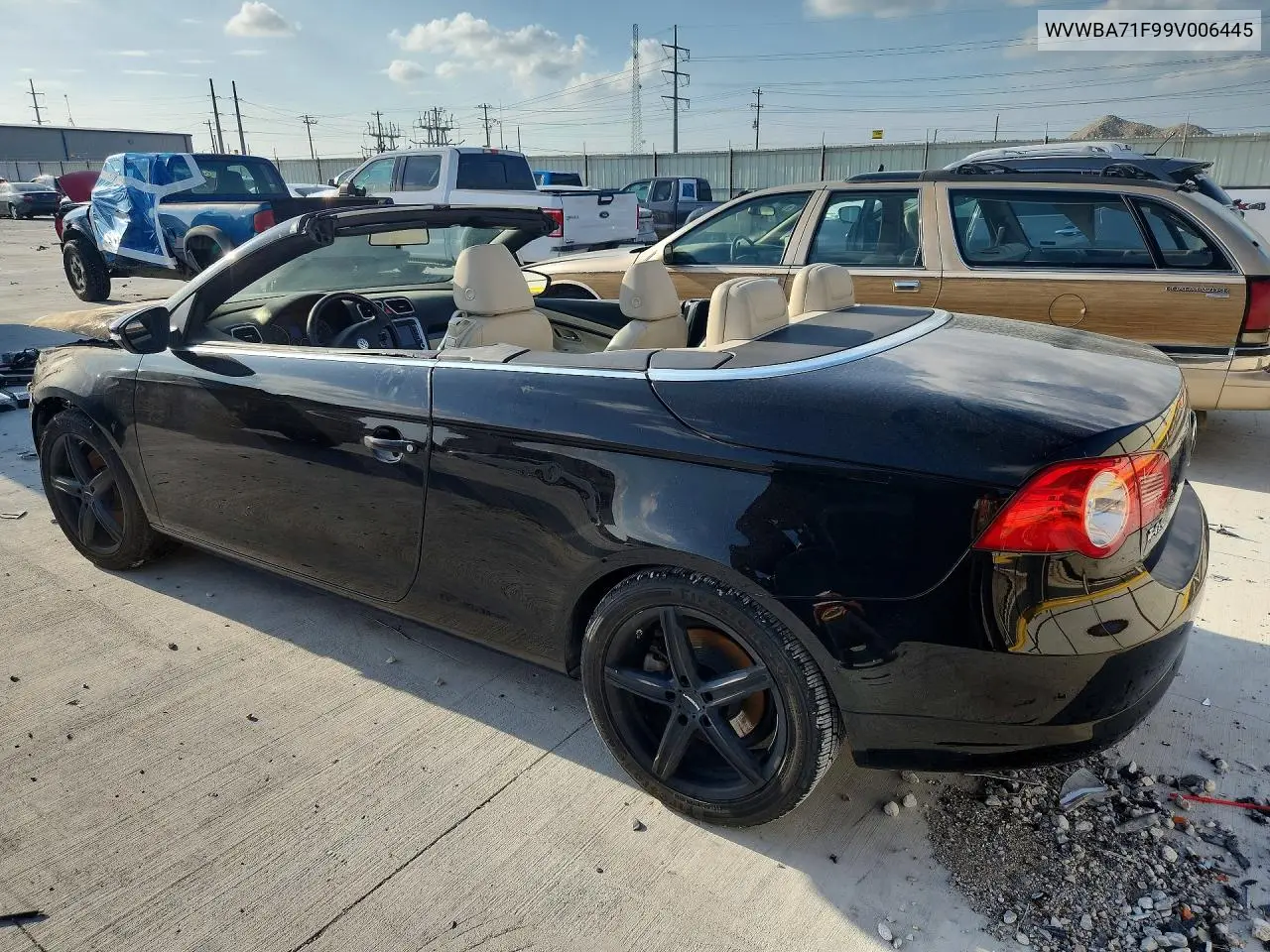 2009 VOLKSWAGEN EOS VIN WVWBA71F99V006445 — фото 2