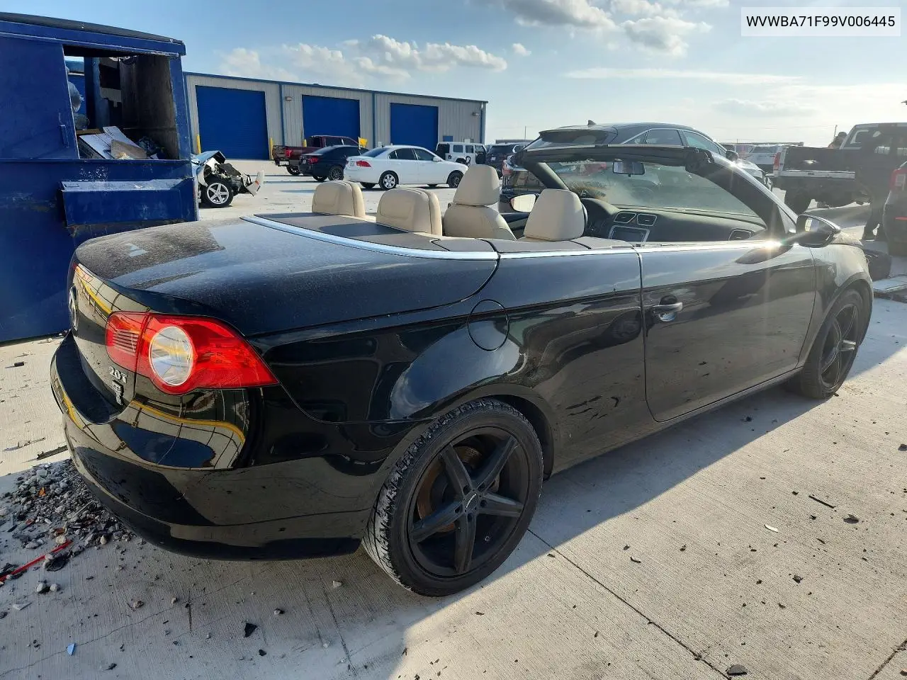 2009 VOLKSWAGEN EOS VIN WVWBA71F99V006445 — фото 3