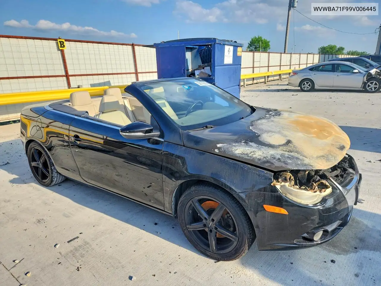 2009 VOLKSWAGEN EOS VIN WVWBA71F99V006445 — фото 4