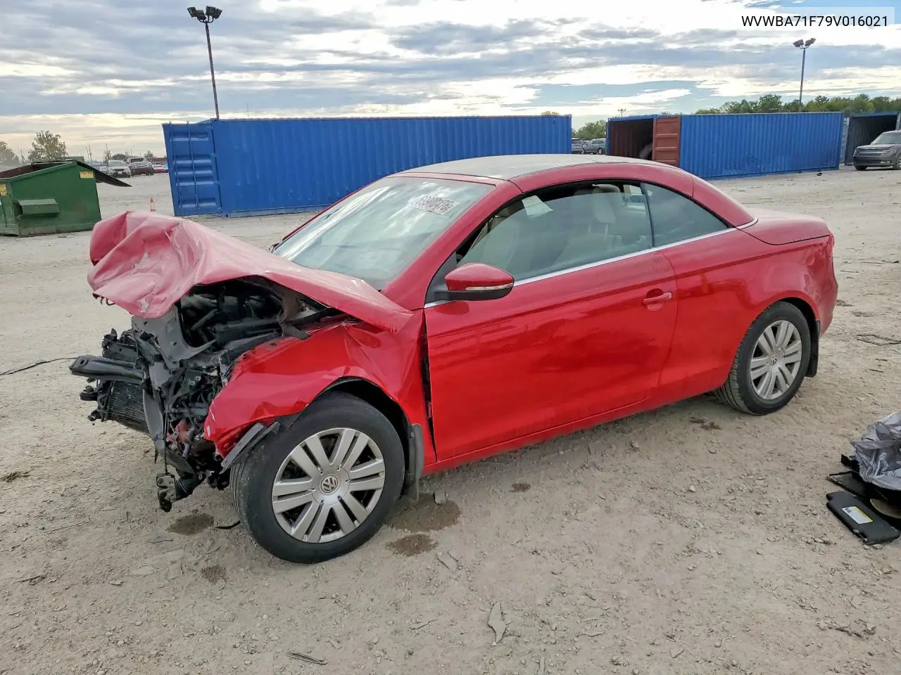 VOLKSWAGEN EOS 2009, VIN WVWBA71F79V016021