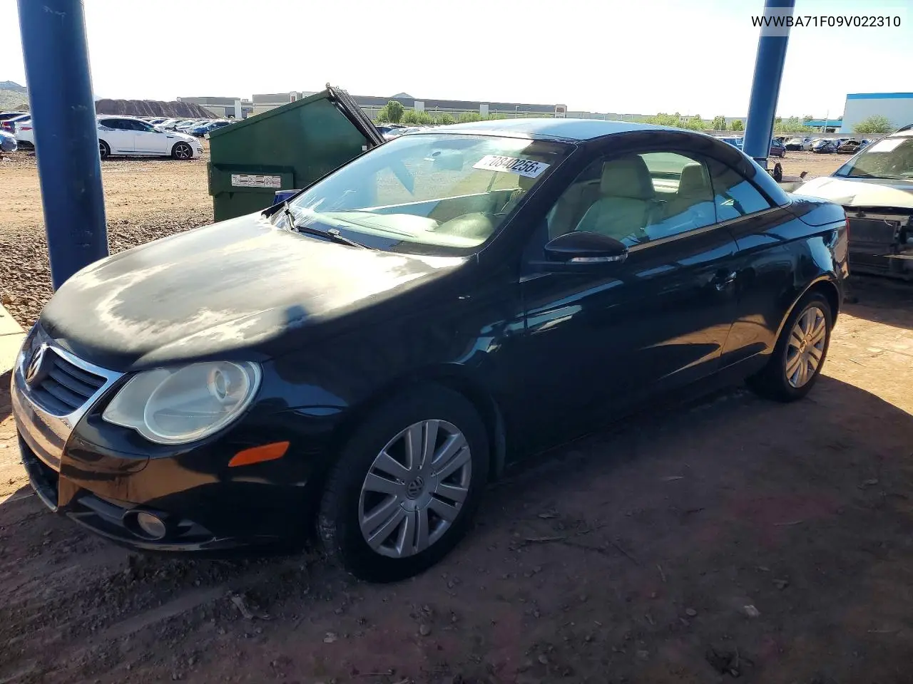 VOLKSWAGEN EOS 2009, VIN WVWBA71F09V022310