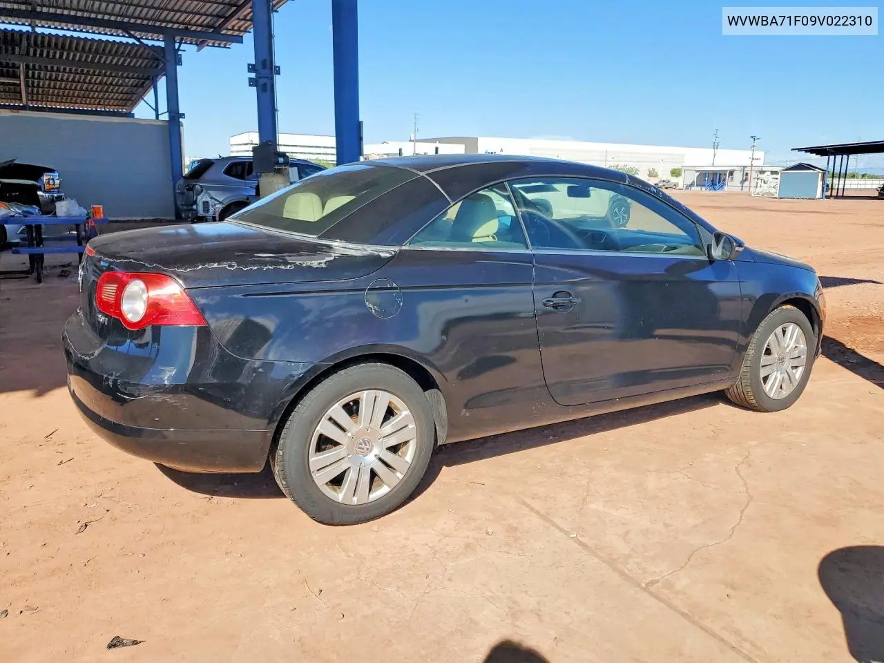 2009 VOLKSWAGEN EOS VIN WVWBA71F09V022310 — фото 3