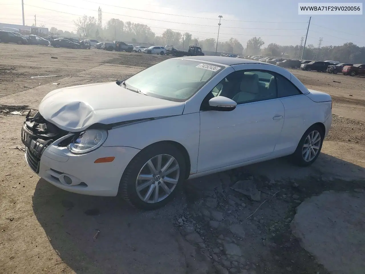 VOLKSWAGEN EOS 2009, VIN WVWBA71F29V020056