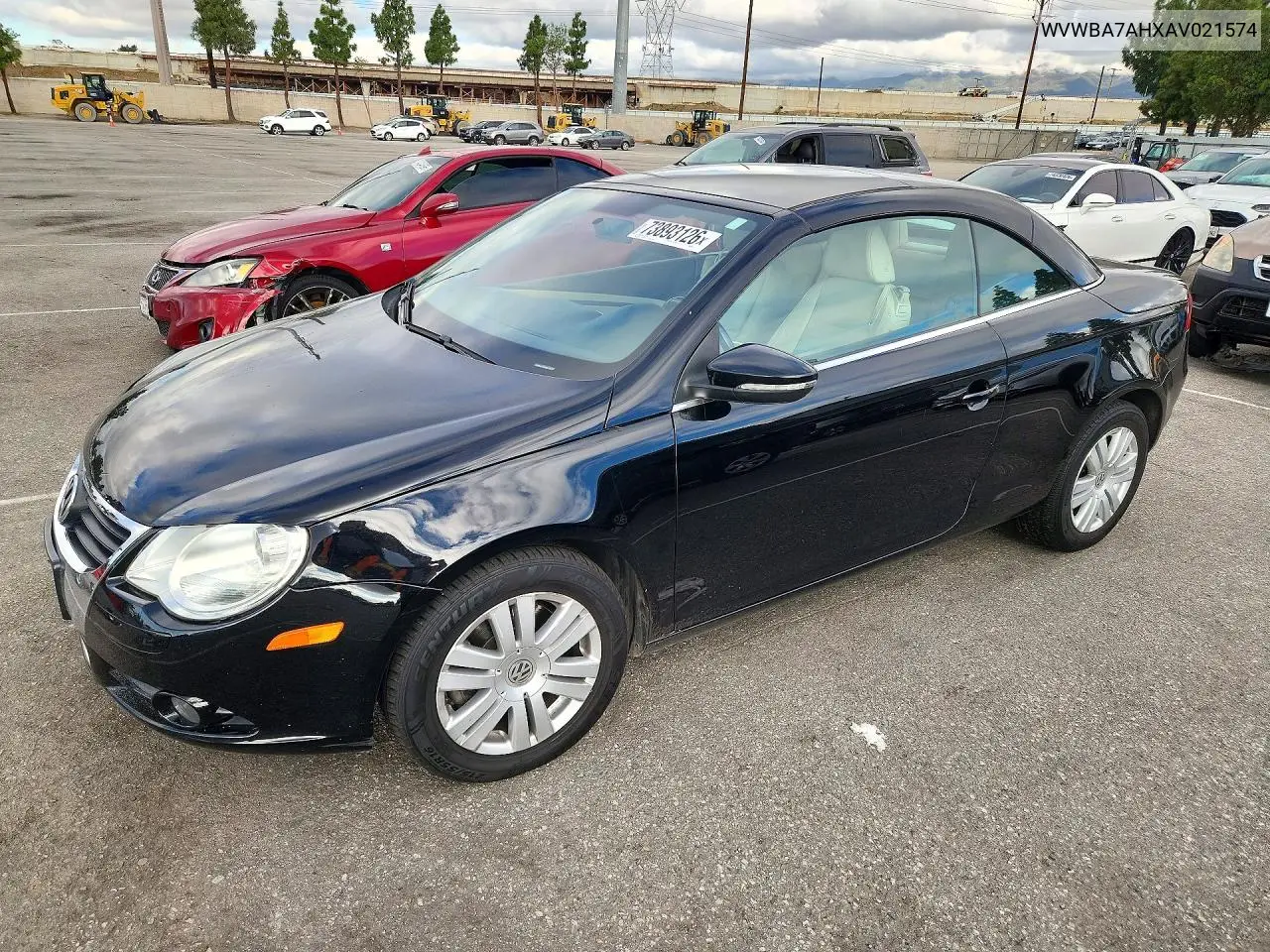 VOLKSWAGEN EOS 2010, VIN WVWBA7AHXAV021574