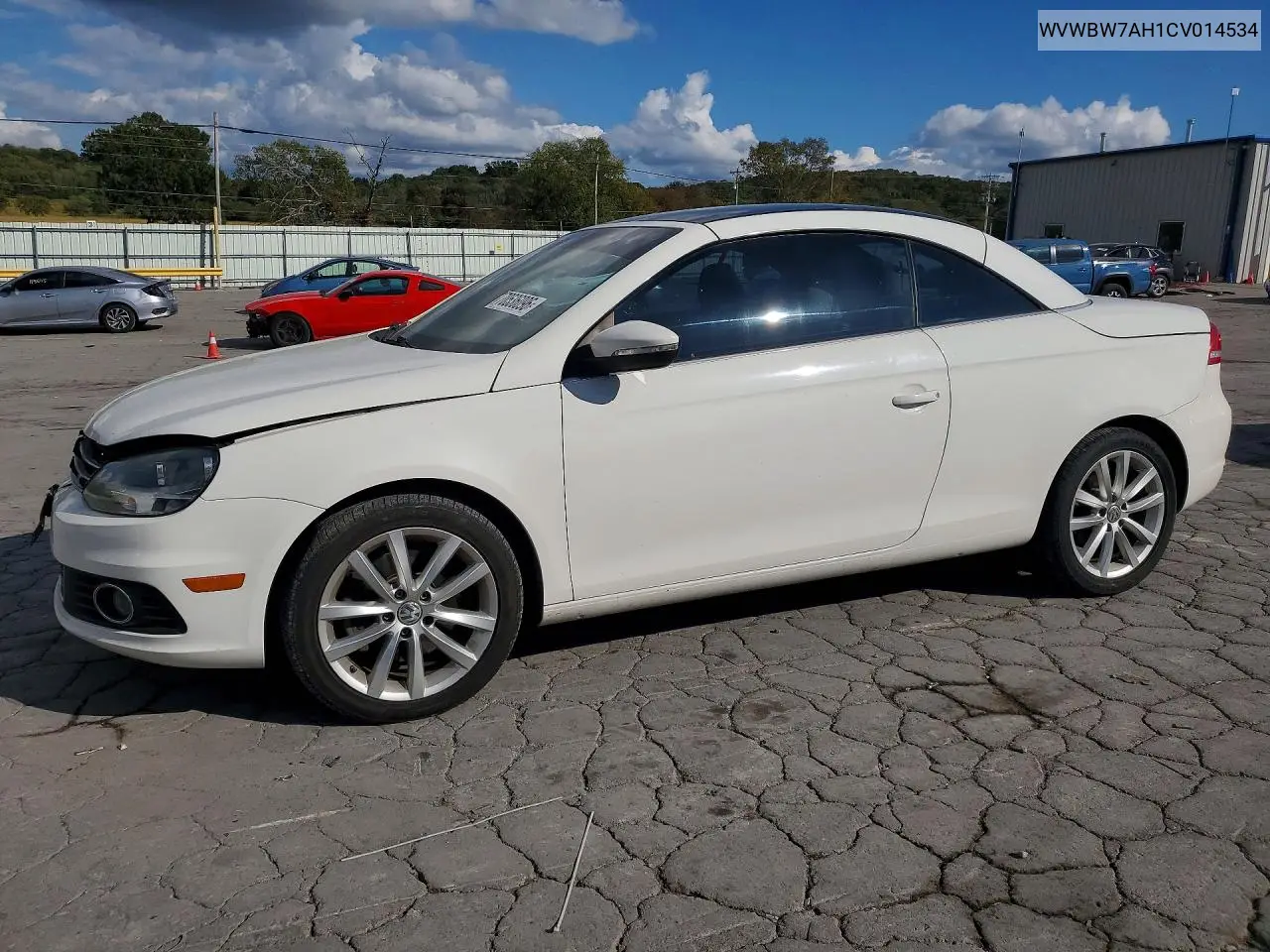 VOLKSWAGEN EOS 2012, VIN WVWBW7AH1CV014534