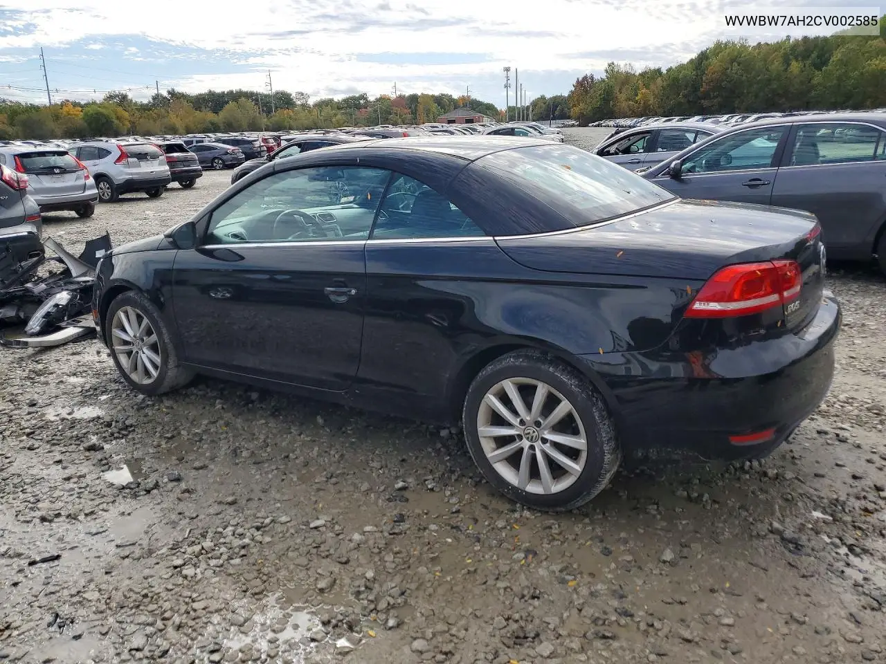 2012 VOLKSWAGEN EOS VIN WVWBW7AH2CV002585 — фото 2