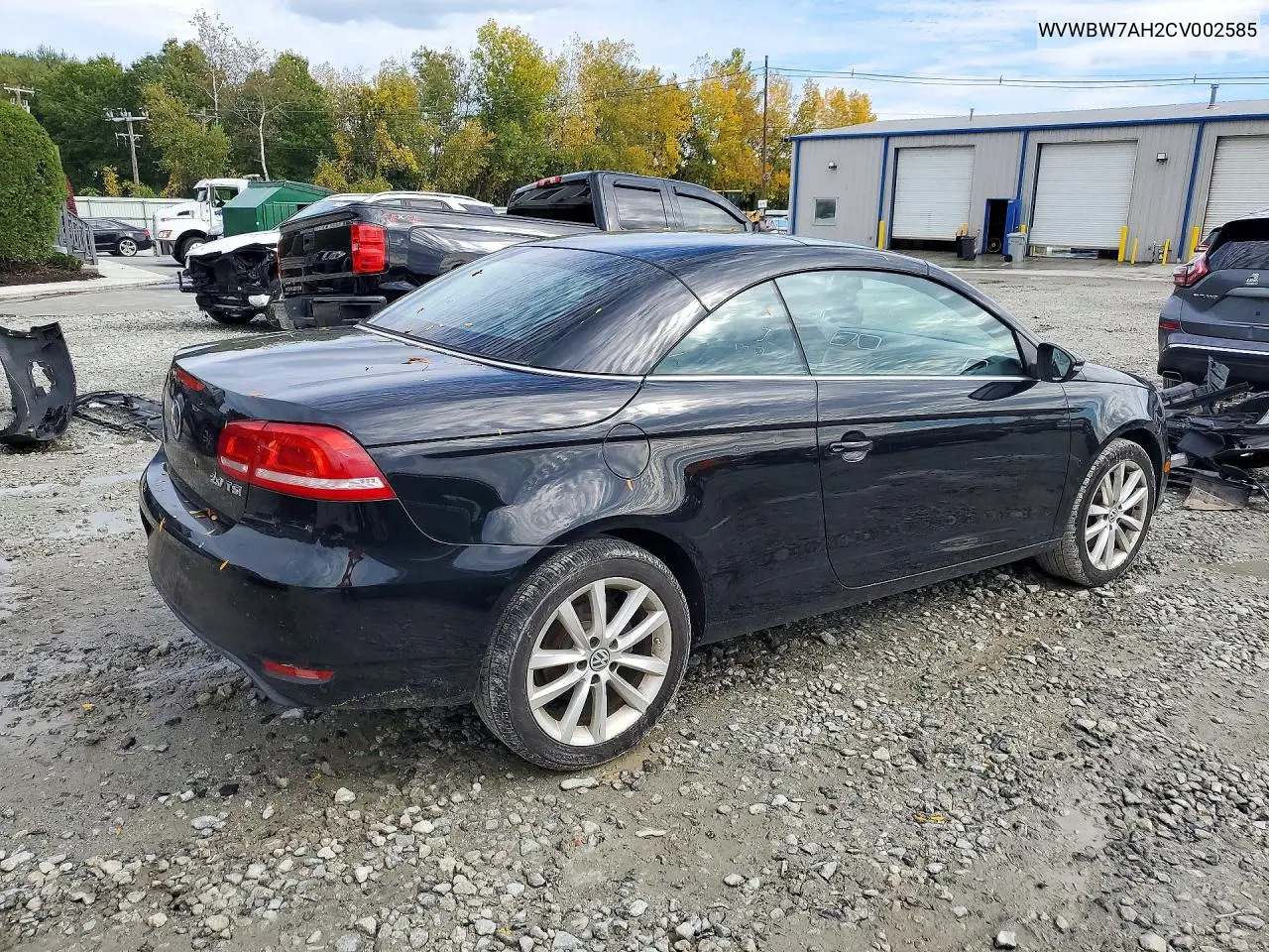 2012 VOLKSWAGEN EOS VIN WVWBW7AH2CV002585 — фото 3